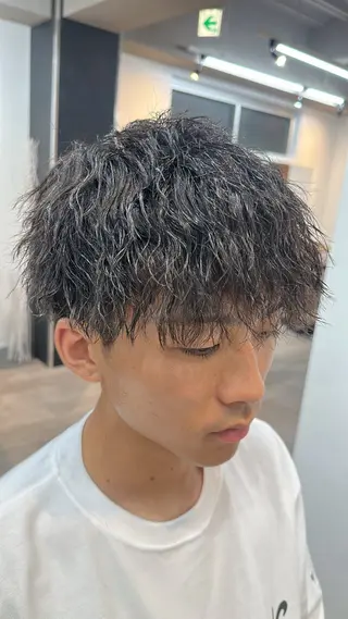 パーマ メンズ 池田 隼也のヘアスタイル