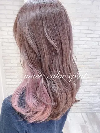 セミロング 横浜🍒カット エクステ/RIEのヘアスタイル