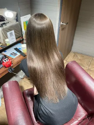 ロング 𝙃𝘼𝙍𝙐🎀 韓国×エクステのヘアスタイル