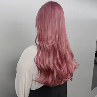 ロング カラー ゆるふわ透明感カラー 🎀ほの/表参道のヘアスタイル