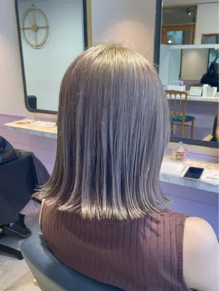 ミディアム カラー 髪質改善/縮毛矯正 ボブ/Ryuseiのヘアスタイル