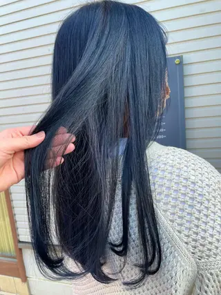 ロング カラー 北本 まどかのヘアスタイル