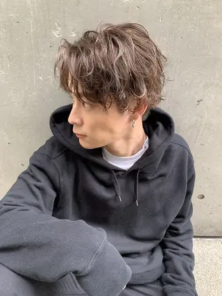 パーマ メンズ メンズ特化⚜️ 藤原あずさのヘアスタイル
