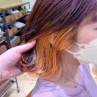 ミディアム カラー yukie🌷 /暖色🍒梅田サロンのヘアスタイル