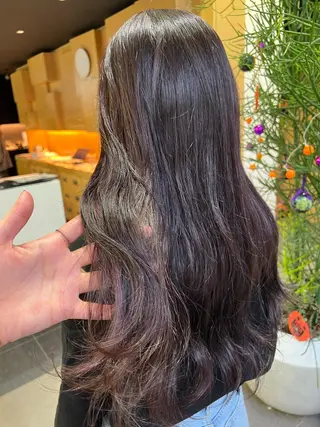 ロング カラー ヘアアレンジ チャンモリパーマ/韓 国/Minami🦋のヘアスタイル