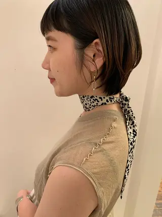 ショート カラー ヘアアレンジ la fith所属・rico_by ヘアとアイブロウのヘアスタイル