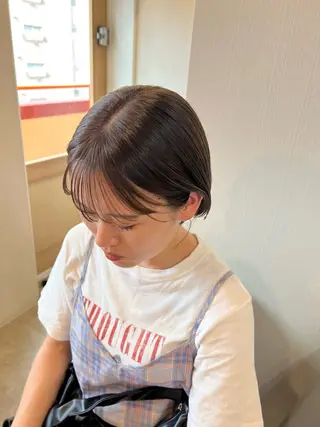 ショート カラー トレンドと似合わせ/ マンツーマン/西上楓のヘアスタイル