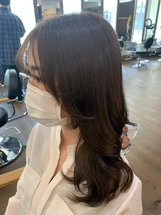 ロング u n aのヘアスタイル