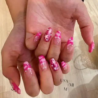 ロング ネイル USAMiMi 🐰💕のネイルデザイン