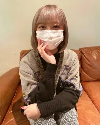 ショート カラー レイヤーパーマ🪐 伽羅のヘアスタイル