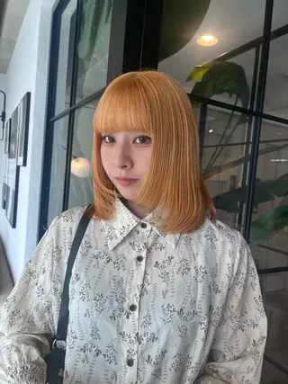 ミディアム ベージュカラー/ 新潟/万代/なお🎀のヘアスタイル