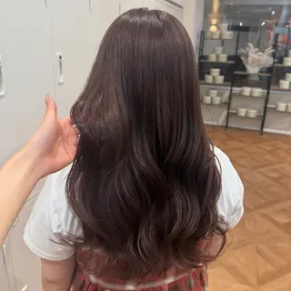 ロング カラー ヘアアレンジ キヨミ 韓国レイヤーカットのヘアスタイル