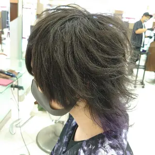 ミディアム カラー メンズ 🐺一ノ瀬 凌 / デザインウルフ🐺のヘアスタイル