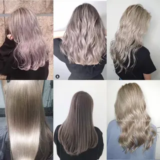 セミロング カラー ヘアアレンジ パーマ マツエク・マツパ ネイル アイブロウ カラー特化サロン大阪 ルービック江坂/新城のヘアスタイル