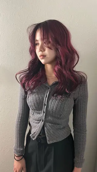 ロング カラー 💖艶髪ブリーチ髪質 改善💖ケンシンのヘアスタイル