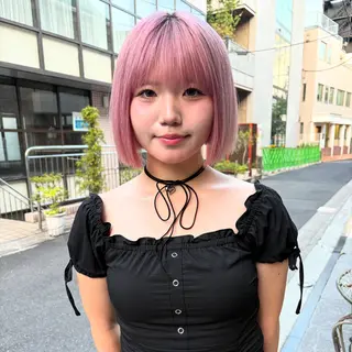 ショート カラー ヘアアレンジ ハイトーン/美髪矯正 🍃大江拓実のヘアスタイル