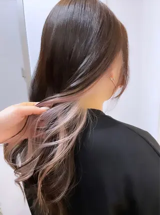 ミディアム カラー 後藤 凪咲のヘアスタイル