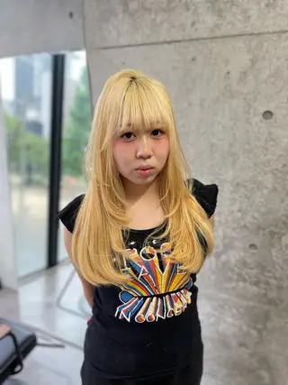 ロング route 【ルート】所属・ハイトーン❣️/堀江 ワンカラtoshiのヘアスタイル