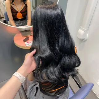 セミロング カラー blink所属・暖色/ブラウン/ 透明感/ゆうかのヘアスタイル