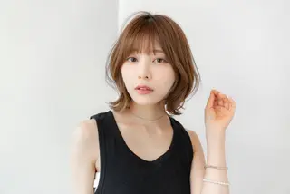 ミディアム カラー 岐阜駅/問屋町/玉宮 髪質改善/KAZÜのヘアスタイル