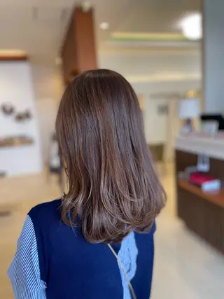 ロング カラー 仙石 愛のヘアスタイル