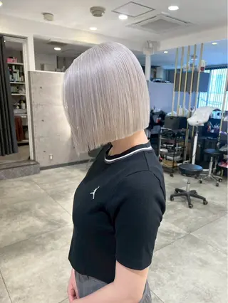 ショート ブリーチ、髪質改善 Noe心斎橋店のヘアスタイル