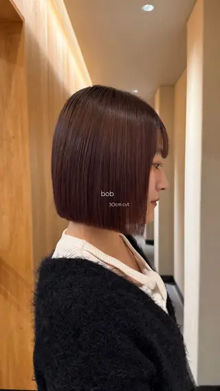 ミディアム コノカ/暖色カラー/ 透明感カラーのヘアスタイル