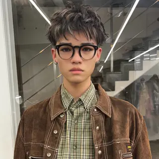 ショート カラー メンズ 渋谷メンズショート 特化🥋　渡邊健流のヘアスタイル