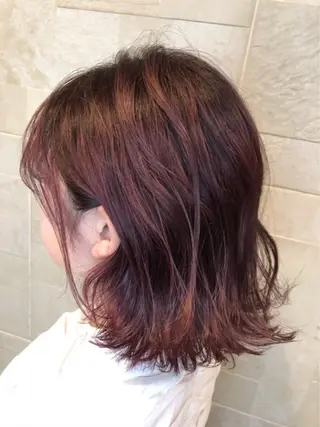 セミロング カラー 透明感カラー🫧＆ レイヤー🕊古川のヘアスタイル