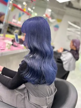 ロング カラー ヘアアレンジ トレンドモテカラー 🩷色落ちまで可愛くのヘアスタイル