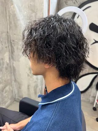 パーマ メンズ ⚡️メンズパーマ特化 mens支持◎/忠地のヘアスタイル