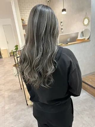 ロング カラー ボブ/ハイトーン 立川loose 下田のヘアスタイル