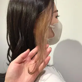 ミディアム カラー 【暖色カラー特化】 中山由梨のヘアスタイル