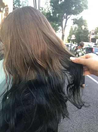 ロング カラー ヘアアレンジ メンズ キッズ ネイル マツエク・マツパ GO TODAY SHAiRE SALON所属・透明感カラー🤎 ゆりのヘアスタイル