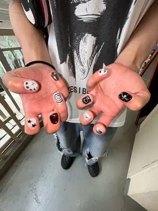 メンズ ネイル コトネ ‧₊˚❀༉‧₊˚.のネイルデザイン
