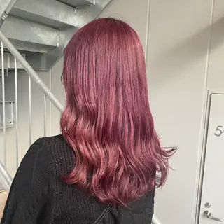 セミロング カラー 大人っぽ♡上品な暖色 ♡ブリーチなし♡のヘアスタイル