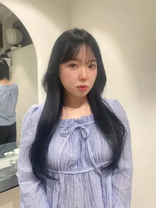 カラー AO所属・RISAKO 艶髪モテヘア🎀府中のヘアスタイル