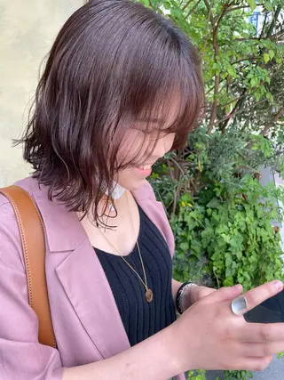 ミディアム ニュアンスネイル/ ボブ/まちゃこのヘアスタイル