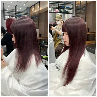 ロング カラー いろあそび所属・12月限定🉐カット モデル募集🉐のヘアスタイル