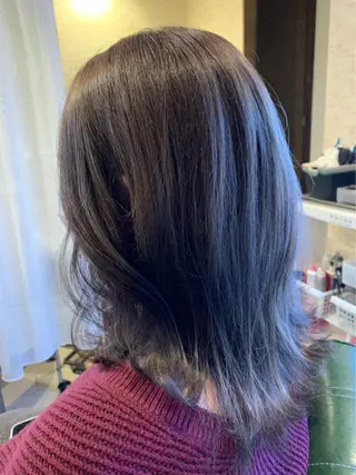 ミディアム カラー ✨縮毛矯正✨髪質改善 ナカシマ ユミのヘアスタイル