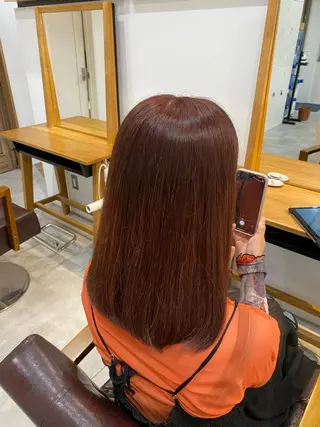 ミディアム カラー mio/⭐︎ ブリーチ指名No.1のヘアスタイル