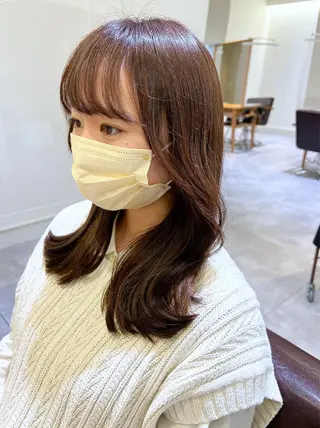 セミロング カラー 韓国ヘア×髪質改善 /yoshikaのヘアスタイル