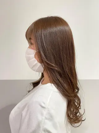 ロング カラー KANGOLSALON 富山セントラル所属・松井 亜美のヘアスタイル
