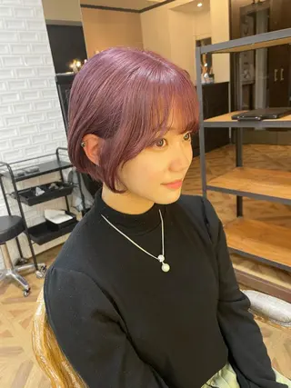 ショート リーフレ所属・榊原 七菜花のヘアスタイル