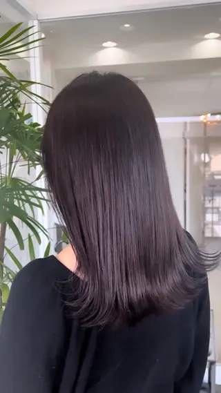 セミロング Happiness王寺所属・髪質改善カラー 🫧萩原のヘアスタイル