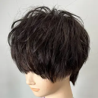 ショート 川畑 大地/波巻きパーマのヘアスタイル