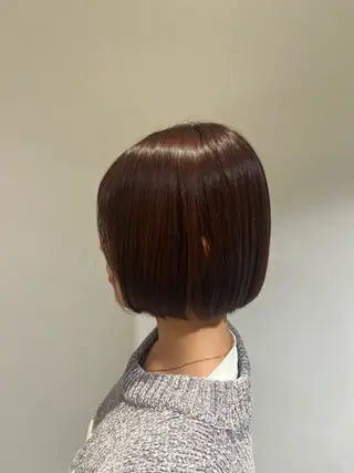 ショート カラー ボブ/ハイトーン特化 solua上本町のヘアスタイル