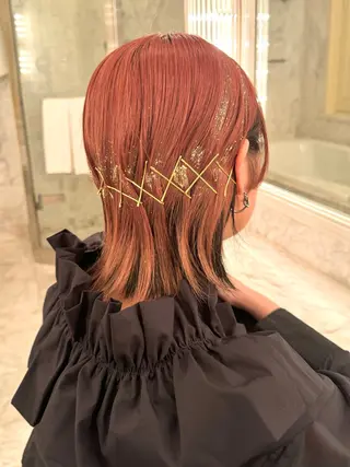 ショート ヘアアレンジ 似合わせカラー 🪞🎀✨️hinaのヘアスタイル