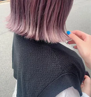 ミディアム カラー ﾖｼﾅｶﾞﾏﾕ🦕 髪質改善艶カラーのヘアスタイル