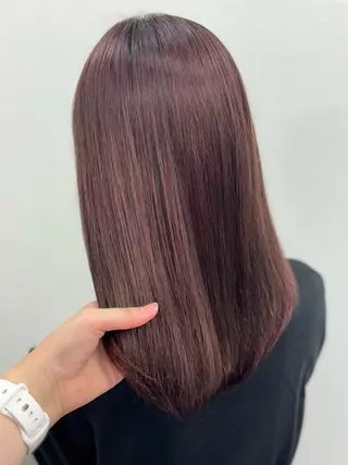 セミロング カラー 🎀愛されgirly ヘア🫧Ayakaのヘアスタイル